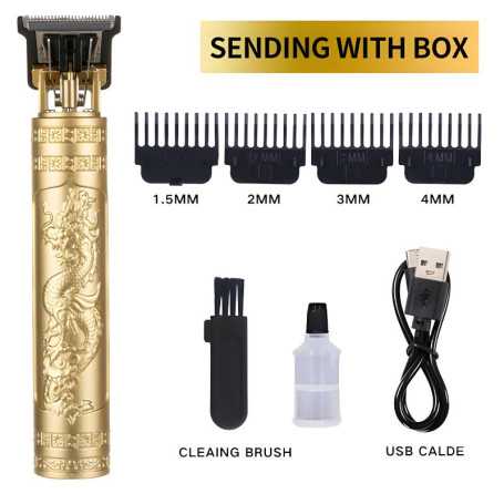 Tondeuse Barbe et Cheveux Dragon Long Doré (ABS) - Outil de Coiffure Premium