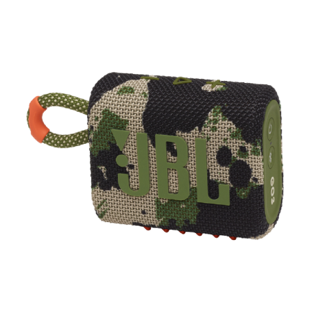 JBL Go 3 Portable Bluetooth Speaker IP67 5H - JBLGO3SQUAD - Squad Military