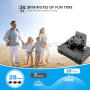 Mini Drone Professionnel avec Caméra 4K Portable RTF Pliable RC Quadricoptère avec 4 Batteries