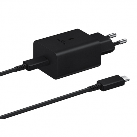 Kit Chargeur Type-C / Type-C Samsung EP-TA845XBEGCN 45W - 1M - Noir - Retail Box (Origine)