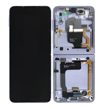 Ecran Samsung Galaxy Z Flip 4 5G (F721B) Violet + Châssis (Service Pack) - GH82-29440B