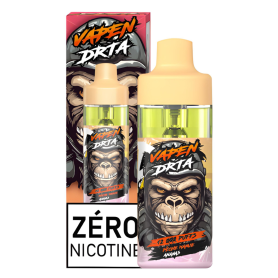 Vapoteuse Rechargeable Vapen Drta - 12000 Puffs Sans Nicotine - Saveur Pêche Mangue Ananas