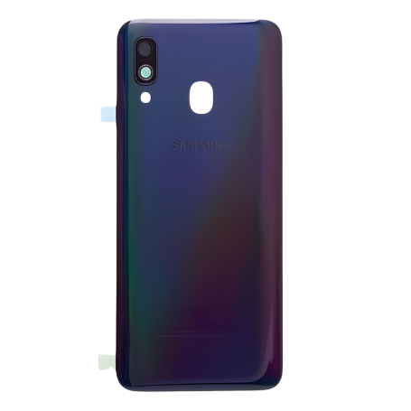 Vitre arrière Samsung Galaxy A40 Noir Originale - Remplacement de Qualité Grade B