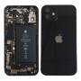 Châssis Complet iPhone 12 Noir - Connecteur de Charge Sans Batterie (Origine Demonté) Grade B
