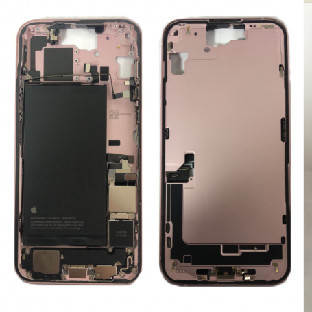 ChassisiPhone 15 Plus sans Vitre Arrière avec Batterie Rose (Origine Demonté) Grade A