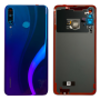 Vitre arrière Huawei P30 Lite Bleu Aurora - Avec logo + Adhésif