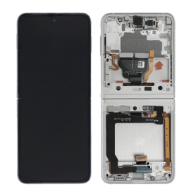Samsung Galaxy Z Flip 4 5G (F721F) White Screen + Chassis (Service Pack) - GH82-29440F