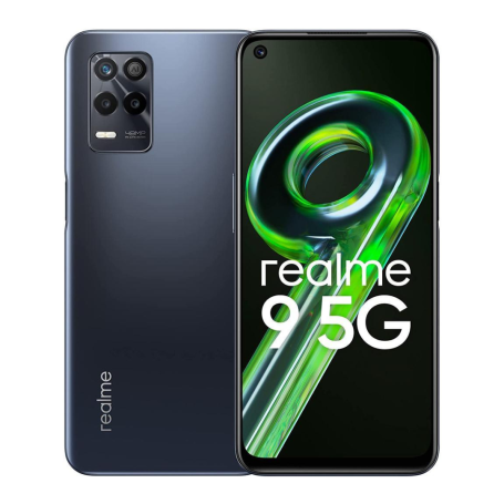 Smartphone, Téléphone - Realme 9 5G 4+128 Go Noir - Grade A avec Accessoires, prix de gros.