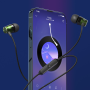 Devia Kintone Series Green 3.5mm Wired Headphones with Remote Control – Premium Sound & Stylish Design