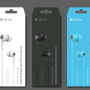 Wired headphones with remote control and 3.5mm jack Devia EM018 - Black