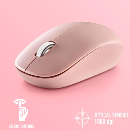 Souris Sans Fil NGS Fog Pro 2.4 GHZ - Rose
