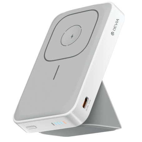 Power Bank Magnétique avec Support 10000 mAh Devia Extreme Speed Series JM-C11 - 20W - Blanc