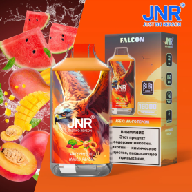 Vapoteuse Rechargeable Type-C JNR Falcon Mangue Pêche Pastèque - 16000 Puffs Sans Nicotine