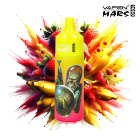 "Vapoteuse Rechargeable Type-C - R&M Tornado - 9000 puffs 2% Nicotine - Savourez la fraîcheur de la Glace Fraise Framboise Ceris