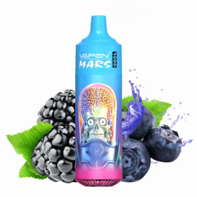 "Vapoteuse Rechargeable Type-C - R&M Tornado - 9000 puffs 2% Nicotine - Savourez la fraîcheur de la Glace Fraise Framboise Ceris