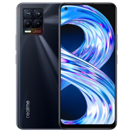 Realme 8 6+128 GB Black Punk- Grade AB with Box and Accessories