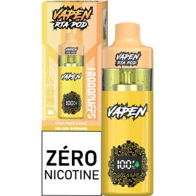 Vapoteuse Rechargeable Type-C Vapen RTA Pod 12000 Puffs Sans Nicotine Saveur Pêche Mangue Ananas - Offres Exclusives en Ligne