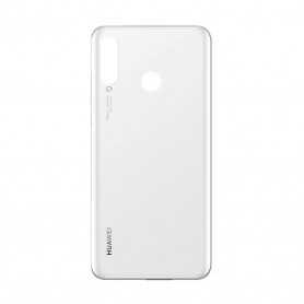 Vitre arrière Huawei P30 Lite Blanc - Avec logo + Adhésif