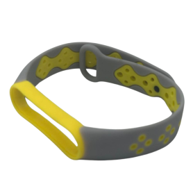 Bracelet pour Montre Xiaomi Gris/Jaune - Confort et Style Élégant