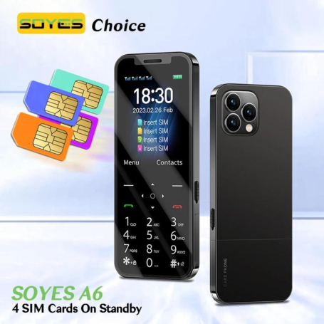 F15 Pro Feature Phone - 4 SIM 1200mAh Black