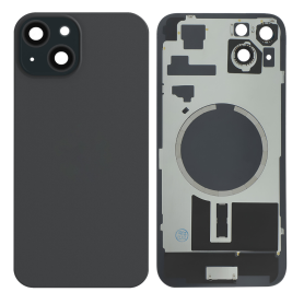 Vitre Arrière iPhone 15 Plus Noir Avec MagSafe (Sans Logo)