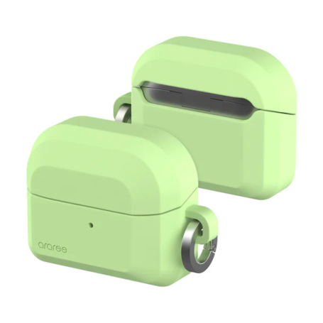 ARAREE Brio Green Silicone Case for Samsung Galaxy Buds 3 and Buds 3 Pro - Stylish and Protective Cover