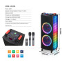 Enceinte Bluetooth Double Haut-parleur 12 pouces 2000W - Son Puissant et Haute Qualité