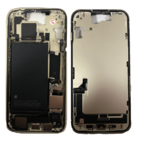 Châssis iPhone 14 Jaune avec Batterie sans Vitre Arrière (Origine Demonté) Grade A