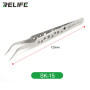 Curved Tweezers with Holes RELIFE SK-15 Precision Tool for Professionals