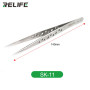 Curved Tweezers with Holes RELIFE SK-15 Precision Tool for Professionals