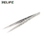 Curved Tweezers with Holes RELIFE SK-15 Precision Tool for Professionals