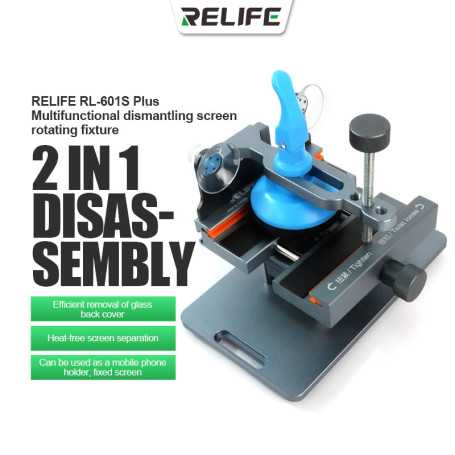 Dispositif Multifonction pour Séparation d'Écran et Réparation Mobile RELIFE RL-601S Plus
