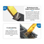 SUNSHINE SS-022 anti-static brush/metal handle