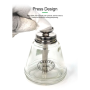 Bouteille Conique en Verre RELIFE RL-055 Parfaite pour la Décoration et le Stockage