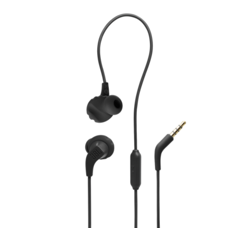 JBL Endurance Run 2 Waterproof Wired Earphones - JBLENDURRUN2BLK - Black