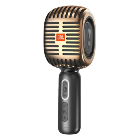 JBL KMC600 Gold Bluetooth Karaoke Microphone - Ultimate Singing Experience