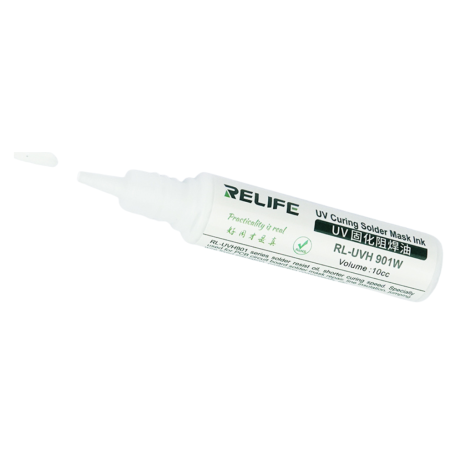 Encre de Masque de Soudure UV Blanc RELIFE RL-UVH 901W - Haute Qualité et Performance