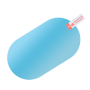 Anti Fog Film for Car Rearview Mirror - Oval 100x150mm (2pcs)