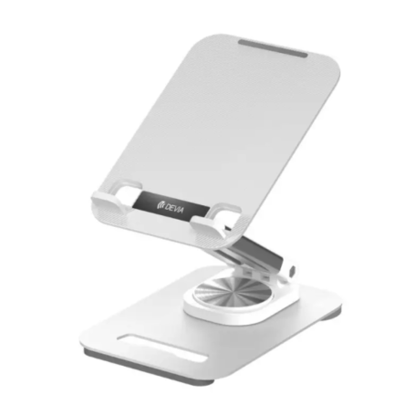 Adjustable and Foldable 360° Metal Cell Phone Holder - DEVIA EL243 - Grey
