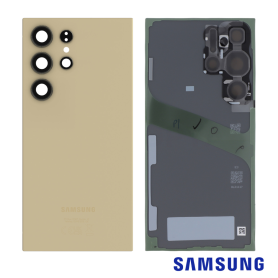 Back Glass Replacement for Samsung Galaxy S23 Ultra S918B Lime - Original Service Pack