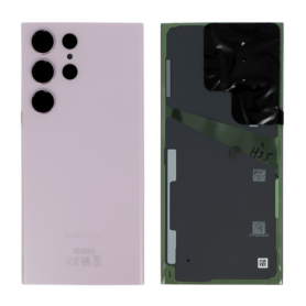 Back Glass Samsung Galaxy S23 Ultra Lavender Replacement S918B - Service Pack