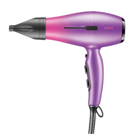 Sèche-Cheveux Pliable 1200/1600W VGR V461 - Compact, Puissant, Double Tension - 2 Vitesses