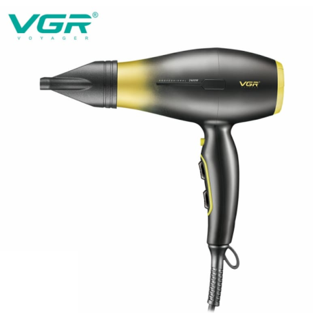 VGR Foldable Hair Dryer 1200/1600W Dual Voltage Ionic V440 Red - Salon Performance at Home