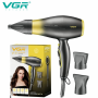 VGR Foldable Hair Dryer 1200/1600W Dual Voltage Ionic V440 Red - Salon Performance at Home
