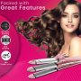 VGR Foldable Hair Dryer 1200/1600W Dual Voltage Ionic V440 Red - Salon Performance at Home