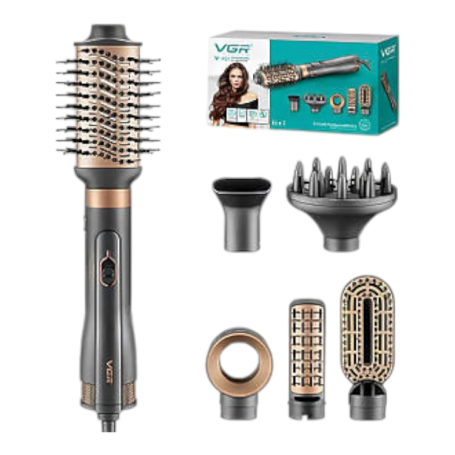 VGR Foldable Hair Dryer 1200/1600W Dual Voltage Ionic V440 Red - Salon Performance at Home