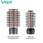 Brosse Chauffante VGR V498 Blanc 1000/1200W pour Coiffure Parfaite | Moteur DC Haute Performance