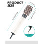 Brosse Chauffante VGR V498 Blanc 1000/1200W pour Coiffure Parfaite | Moteur DC Haute Performance