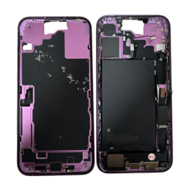 Chassis iPhone 16 Plus sans Vitre Arrière avec Batterie Rose (Origine Demonté) Grade A