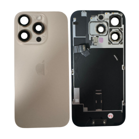 Vitre Cache Arrière iPhone 16 Pro Titane Sable (Original Démonté) - Grade A